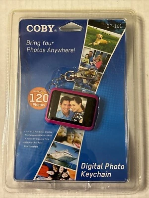 Digital Picture Keychain Coby 1.5" 120 Photos DP-161 Pink Brand New - Image 1 of 4