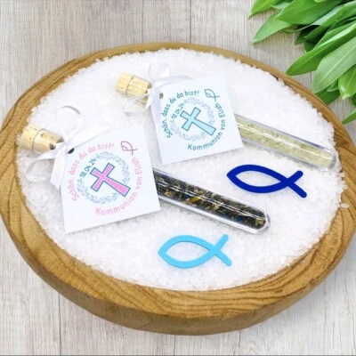 Wunderschöne Gastgeschenke zur Kommunion, Taufe, Konfirmation, Eukalyptus Kreuz - Bild 1 von 4