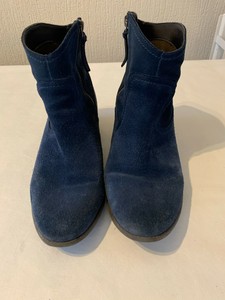 clarks blue suede ankle boots