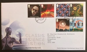 GB 2021 Classic Science Fiction Set on Typed Address First Day Cover, London NW1 - Picture 1 of 1