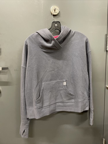 UNDERCOVER Felpa con cappuccio Victoria's Secret VSX Sport 100% poliestere grigia taglia M