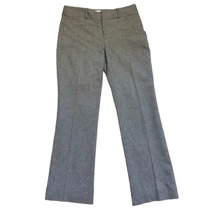 Pantalones de vestir Banana Republic Martin forrados grises mezcla de lana lisa para mujer talla 2” - Imagen 1 de 11