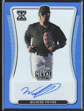 2020 Leaf Metal Draft Wilderd Patino Blue Auto /35 Rookie Card RC #BA-WP1