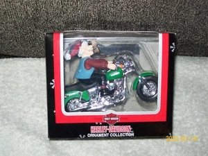 HARLEY-DAVIDSON ORNAMENT COLLECTION WITH SANTA, FROM 2002, NEW IN BOX FROM 2002 - Picture 1 of 2