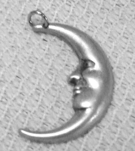 Man in the Moon Sun Star Astrology Heaven 4 Silver Plate Charms Pendants Jewelry - Picture 1 of 1