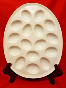 Home Deviled Egg Plate 13 1/4" Long And 10 5/8" Wide - Picture 1 of 5