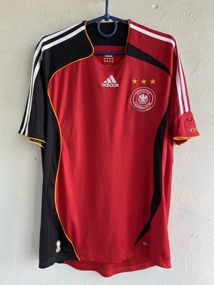 CAMISA DE FUTEBOL VINTAGE ALEMÃ NACIONAL 2006 2008 FORA DE CASA ADIDAS SOCCER tamanho M - Imagem 1 de 4