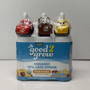 Good 2 Grow Juice & Toppers Disney Cars - Lightning McQueen Dinoco Mater NEW - Picture 1 of 6