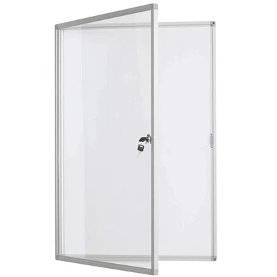 36x24 Inches Lockable Bulletin Boards White Board Frame Enclosed Display Case... - Image 1 of 4