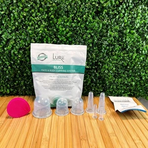 Bliss Face and Body Cupping Therapy Set - Includes Facial Cups for Cupping - Picture 1 of 14