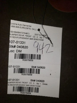 Refuerzo parachoques delantero Dodge calibre 07 08 09 10 11 12 Foto 1 de 4