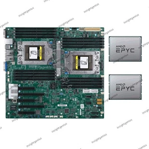 Supermicro H11DSi-NT Motherboard + 2x AMD EPYC 7K62 48 Cores CPU (OEM of 7642 ) - Afbeelding 1 van 4