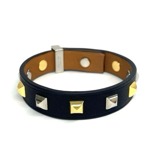 HERMÈS Bracciale Hermes Mini Dog Crew Carre in pelle 7 3 pollici 