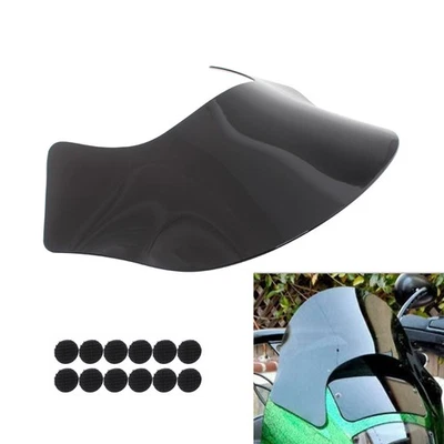 Black Lip Windshield Windscreen Shield For Harley Davidson Softail Sportster - Image 1 of 4