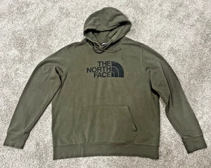 THE NORTH FACE Hoodie Mens Lrg Half Dome Logo Sweatshirt Fleece Pullover Jumper - Picture 1 of 7