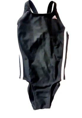 Adidas One Piece Deportivo Correas de Espagueti Negro Sólido Traje de Baño 9-10 años/140 cm Foto 1 de 4