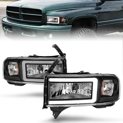 Juego de faros LED de cristal Anzo USA 111554 para 94-02 Ram 2500 Ram 3500 Foto 1 de 4