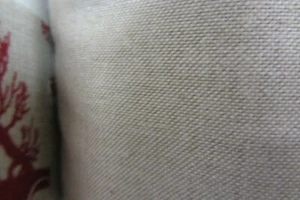 Tela de lino francés Rodin 280 cm de ancho cortina beige tapicería ciega - Imagen 1 de 2