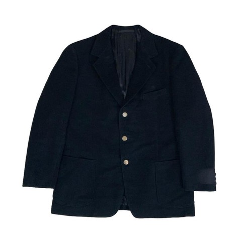 CAPPOTTO BLAZER NERO VINTAGE DA UOMO BURBERRY LONDON DESIGNER X LARGE