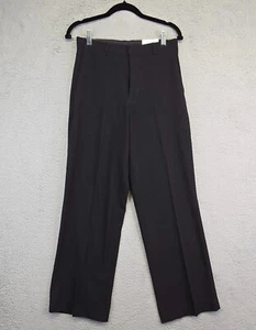 Calvin Klein Dress Pants Boys 16 Black Straight Leg Flat Front Bi Stretch Preppy - Picture 1 of 13