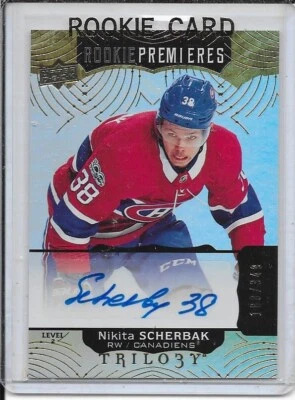 2017-18 Trilogy Nikita Sherbak Rookie Premieres Auto # 91 #d/349 - Image 1 of 2