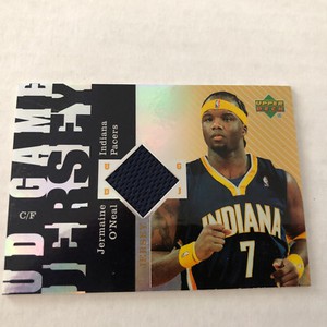 Jermaine O’Neal 2006-07 Upper Deck UD Game Used Jersey Patch Indiana Pacers