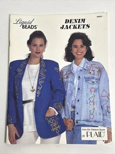 Fabric Transfers Iron On Jackets Denim Liquid Beads 1993 Vintage - Picture 1 of 9