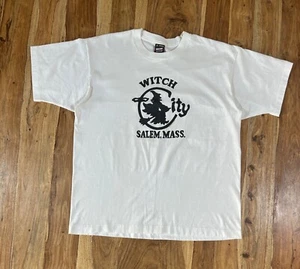 Vtg 1989 Salem Witch Fruit Of The Loom Tshirt Fits Mens Size L-XL - Afbeelding 1 van 14
