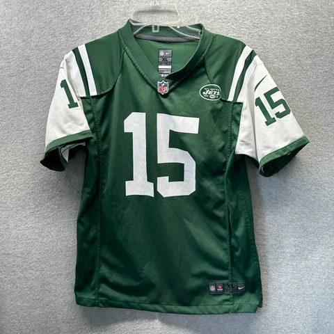 New York Jets Tim Tebow Jersey Boys Youth Extra Large XL Green NFL Nike Mens Cover
