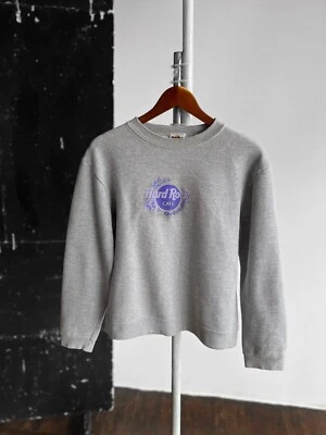 Sudadera gris manga larga Hard Rock Café Orlando para mujer vintage años 90 Y2K M/L Foto 1 de 4