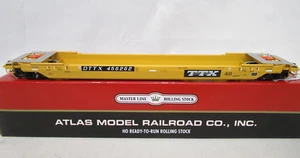 Atlas Master HO Scale TTX DTTX Trailer Train 48' Well Car NOS Flat Car - Picture 1 of 7