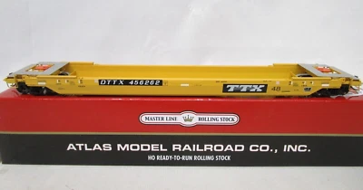 Atlas Master HO Scale TTX DTTX Trailer Train 48' Well Car NOS Flat Car - Image 1 of 4