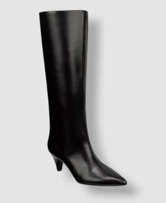 Botas altas hasta la rodilla Alfani de cuero sintético negras para mujer talla: 5M. Foto 1 de 4