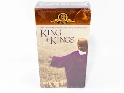 King of Kings 2 VHS Box Set,1961, Jeffrey Hunter, Robert Ryan, New & Sealed - Image 1 of 2