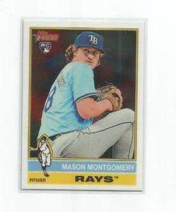 MASON MONTGOMERY (Tampa Bay Rays) 2025 TOPPS HERITAGE CHROME RC CARD #296 - Picture 1 of 1