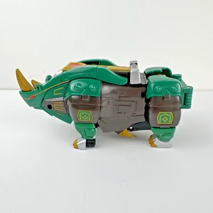 Power Rangers Wild Force Green Rhino Zord Transform Black Ranger Bandai 2002 - Imagen 1 de 12