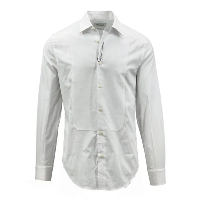 Camisa de vestir M&S Jaeger ajuste a medida algodón puro babero delantero Foto 1 de 4