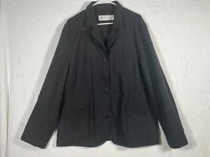 Dickies CONSTRUCT Gray Wool Blend Button Up Blazer Jacket Mens XL Fall Coat Work - Picture 1 of 12