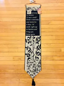Stairway to Heaven Memories of Lossed Loved One Tapestry Wall Hanging Bellpull - Picture 1 of 1