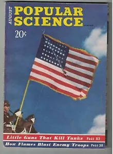 Popular Science Magazine August 1942 United States Flag Cover World War II - Picture 1 of 2