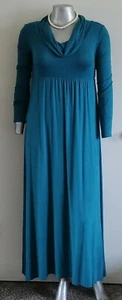 NWT MOTHER BEE MATERNITY MAXI DRESS Size S Cowl Neck Long Sleeve Empire waist - Picture 1 of 12