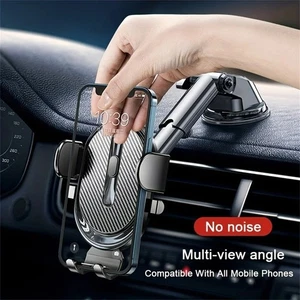 Universal Car Phone Holder Dashboard & Air Vent Mount GPS Navigation Stand - Picture 1 of 7