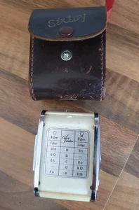 Vintage Gossen Sixtey Color Finder Light Meter in Original Leather Case. - Picture 1 of 10