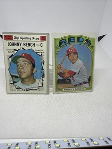1972 TOPPS JOHNNY BENCH CINCINNATI REDS #433  1970 Sporting News 464 - Picture 1 of 21