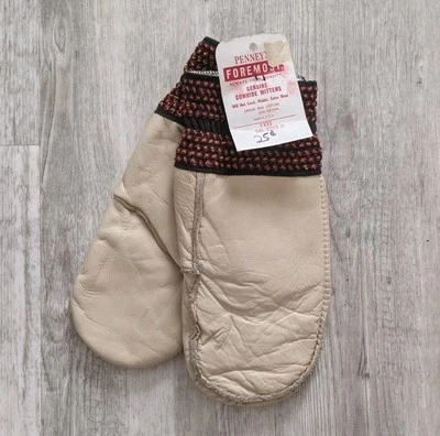 Guantes de trabajo para hombre de cuero de vaca más importantes de los años 50 de colección Foto 1 de 4