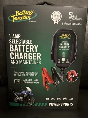 Batería Tender Junior 12V, 1 AMP Cargador de Batería y Mantenedor Plomo Ácido, Litio Foto 1 de 4