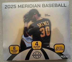 2025 Pulse Meridian Baseball 🔥 6 Cards /4 Autos #/50 or Less – Factory Sealed - Picture 1 of 4