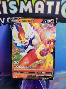Cinderace V 044/264 Fusion Strike Espada y Escudo Pokemon Juego de cartas coleccionables - Imagen 1 de 2