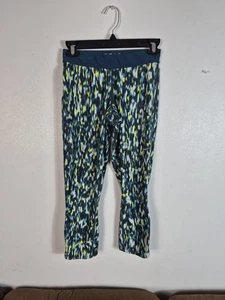 MALLAS DE RUNNING NIKE DRI-FIT PARA MUJER S VERDE RELÉ ESTAMPADO CROP 627075-369 - Imagen 1 de 13