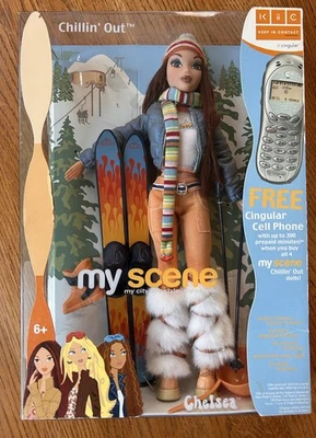 Nueva caja 2003 Mattel Chelsea Barbie muñeca My Scene Chillin’ Out esquí C1588 sin UPC Foto 1 de 4